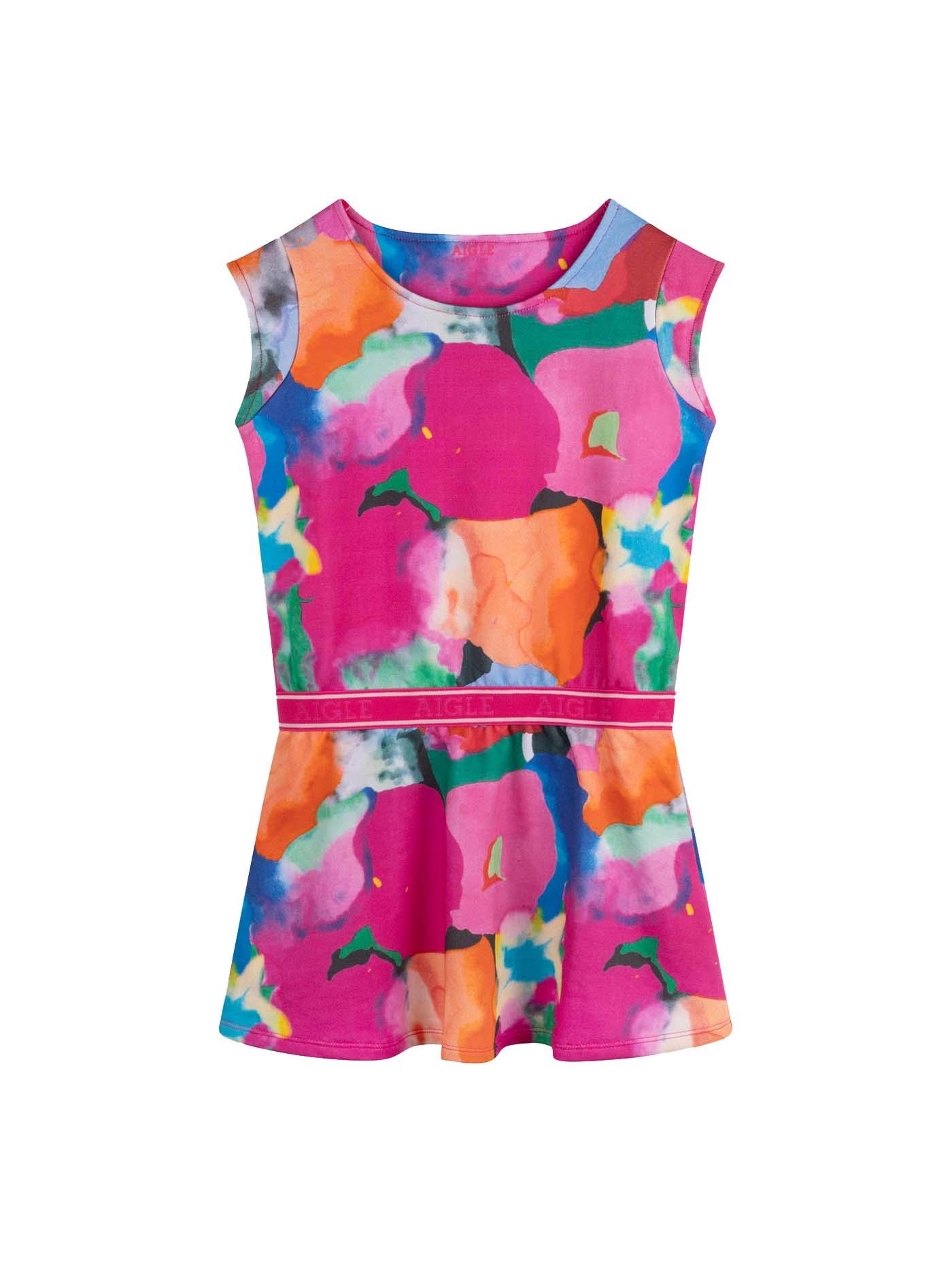 童裝印花連身裙(女童)|絢麗多彩的花卉印花裙為女孩的春夏衣櫥增添生氣,修身剪裁揉合舒適的棉質及纖維材質,加上彈性橡筋腰圍設計,展現出元氣滿滿的青春氣息。