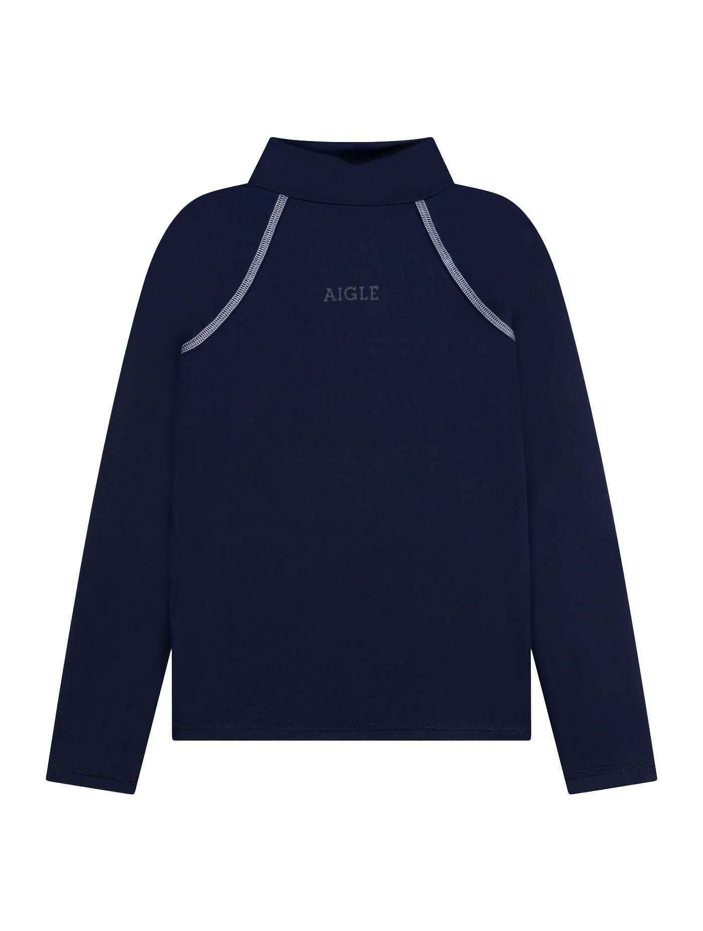 童裝防UV長袖T恤(男女童)|配備防紫外線功能UPF 40+的童裝長袖T恤採用具伸展性的針織設計,絕對是為小朋友在海邊遊玩或進行水上活動而設的最佳選擇。胸前飾有AIGLE標誌,隨附小袋更添便利。