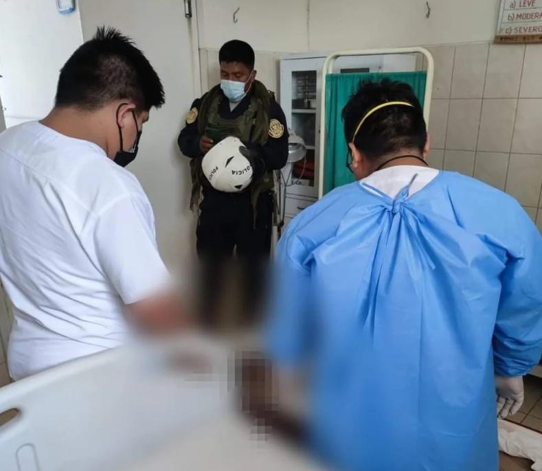 秘魯女子「死而復生」。(網上片段截圖)