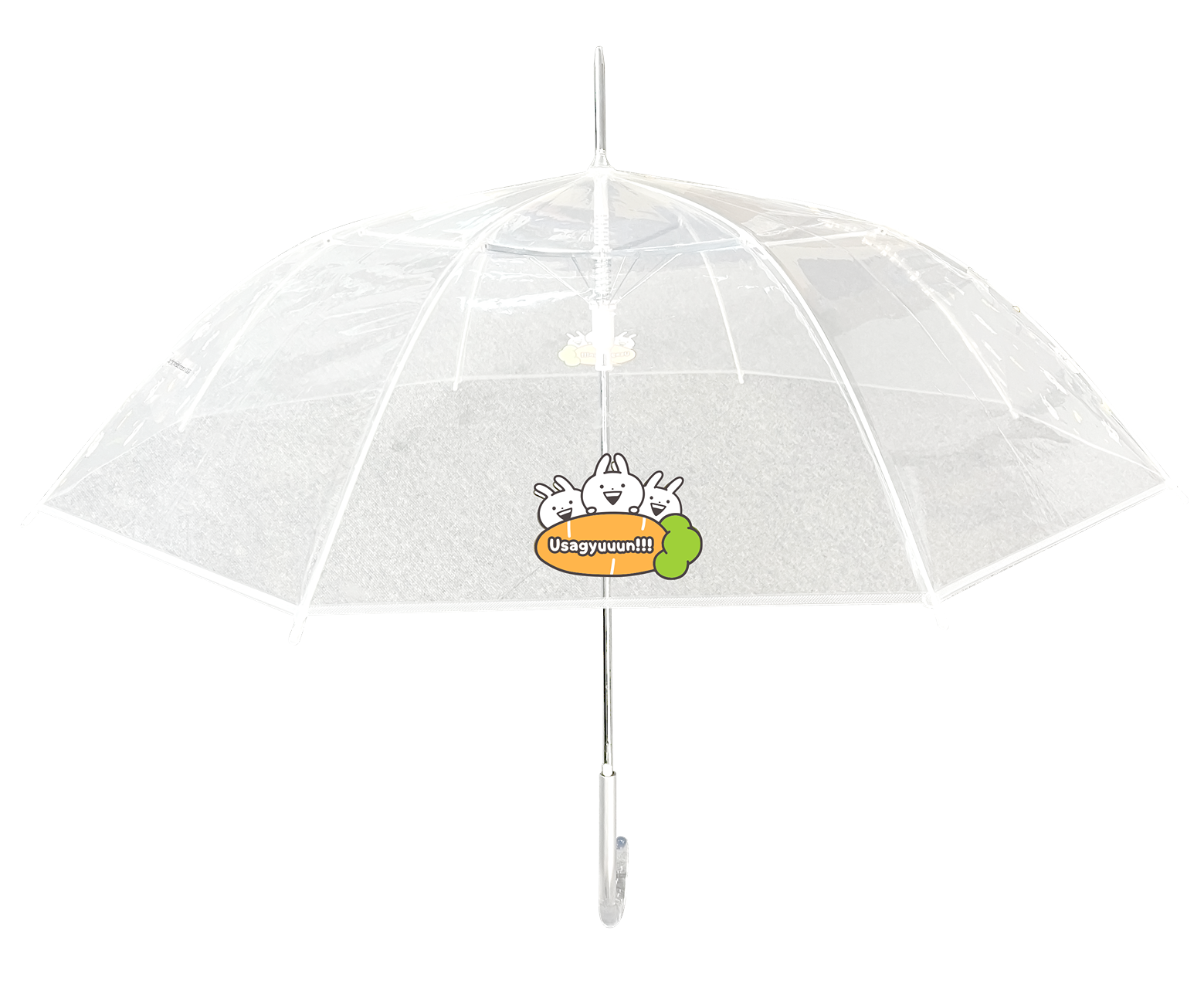 小突兔直遮($139) 陰陰沉沉的雨天,由小突兔陪你外出,透明長遮提高陰天能見度,減少意外發生。