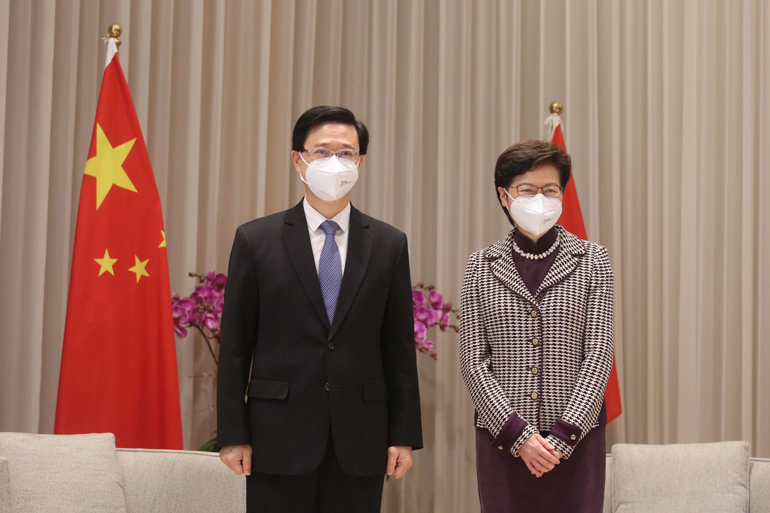 林鄭月娥表示,會為李家超提供一切所需協助,好讓下屆政府順利交接。