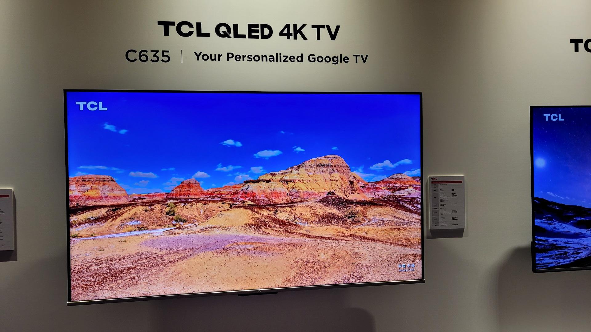 TCL C635 QLED TV,備有43吋、50吋、55吋及65吋選擇,售6,980港元起(43吋)。