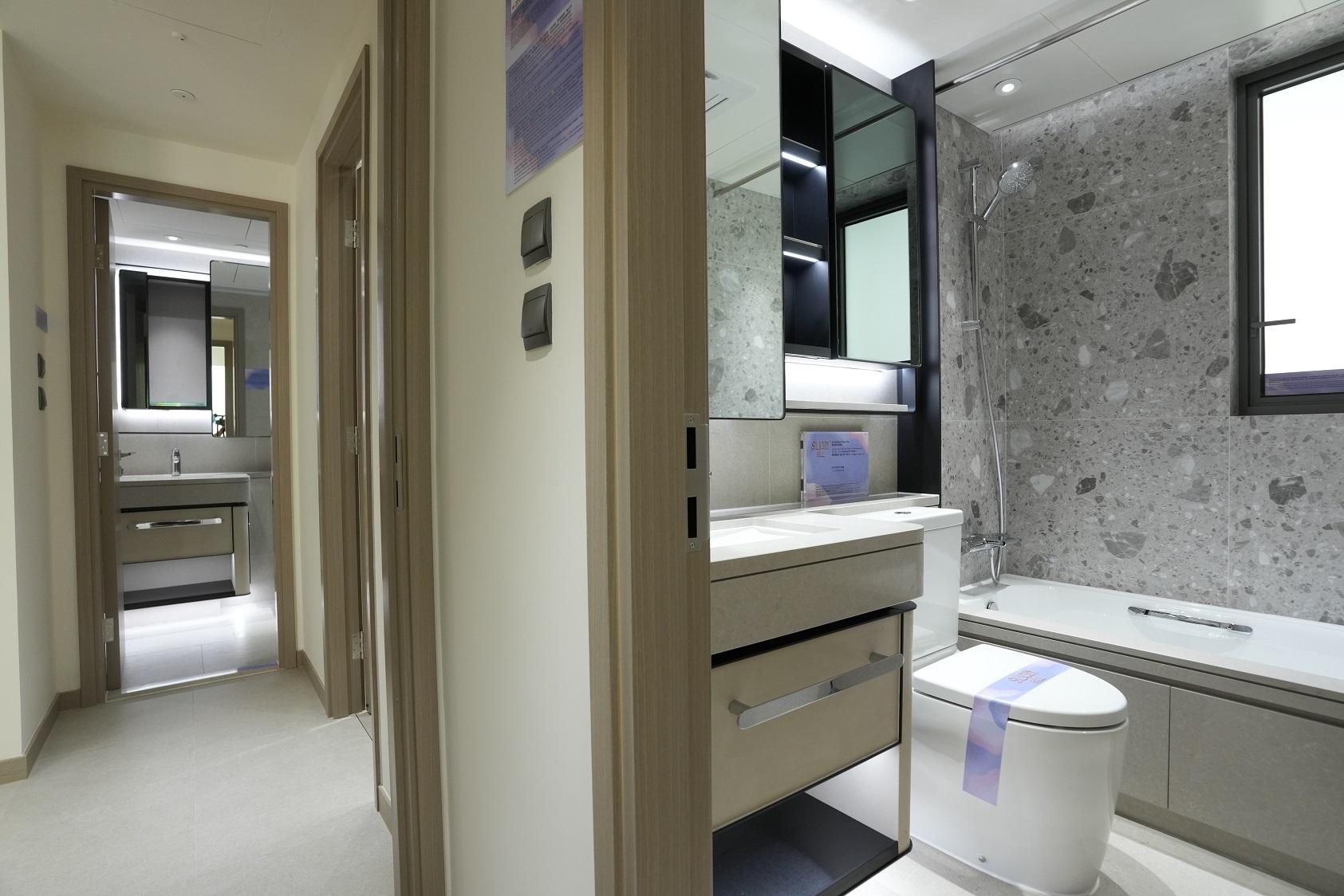 白石角新盤|多圖!Silicon Hill一期標準戶最大三房示位 兩間房備L型大窗