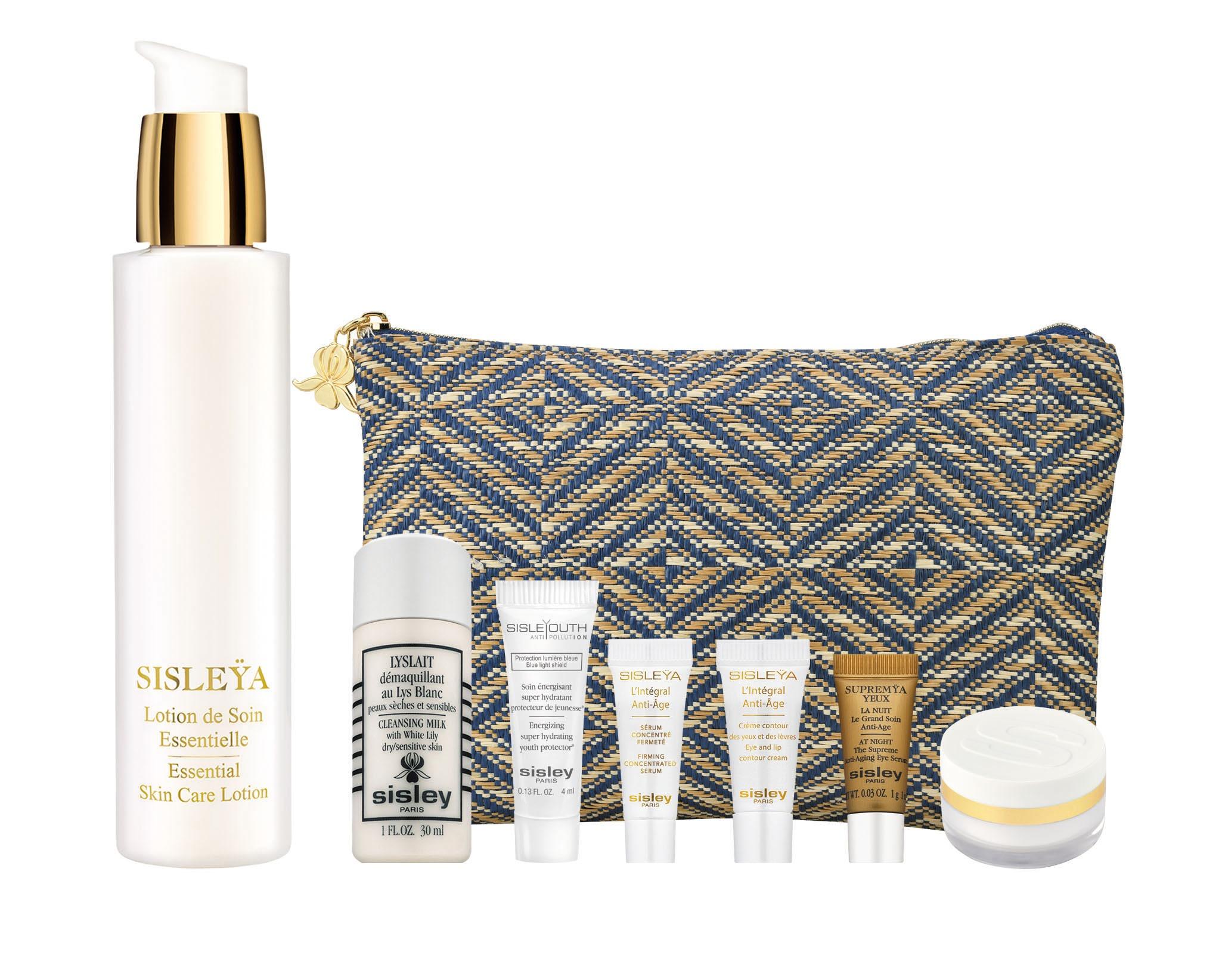 Sisley 活膚駐顏肌底液套裝 $1,200 (價值$2,330) (銅鑼灣店) .活膚駐顏肌底液150ml .香花潔膚乳30ml .妍采抗藍光污染保濕乳液4ml .活膚再生提肌精華2ml .活膚再生眼唇霜2ml .至臻活膚再生眼部精華1ml .活膚再生駐顏霜 5ml