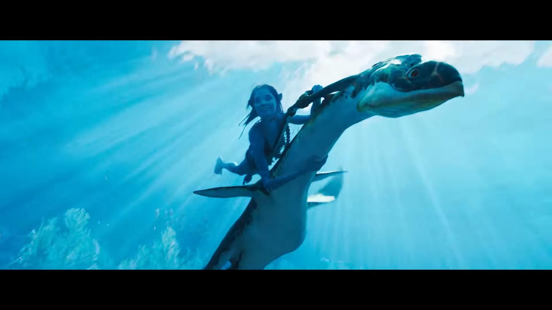 《阿凡達2》有不少海洋異獸畫面。