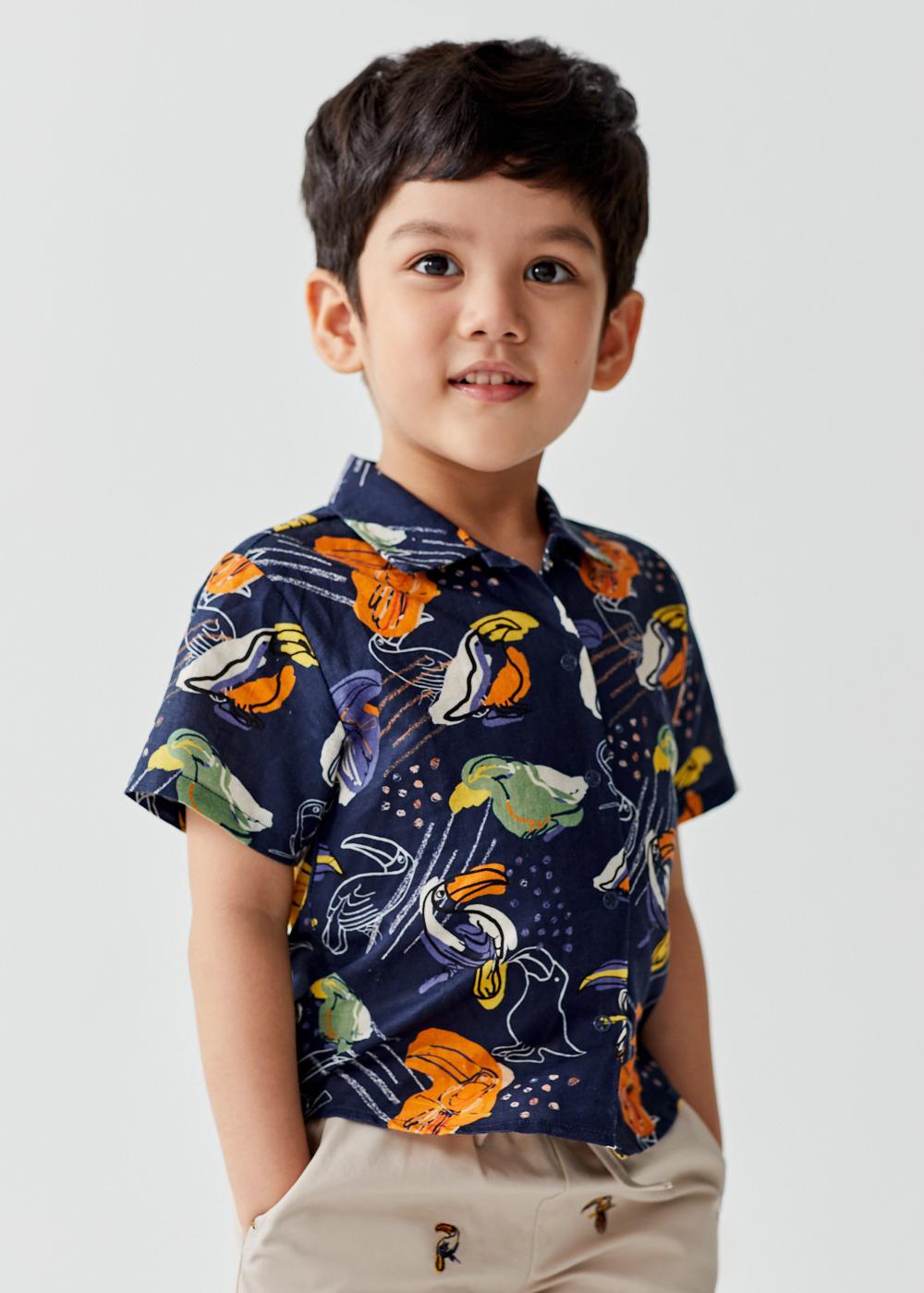 Arya linen shirt in toucan paradise 原價$219,折後價$99