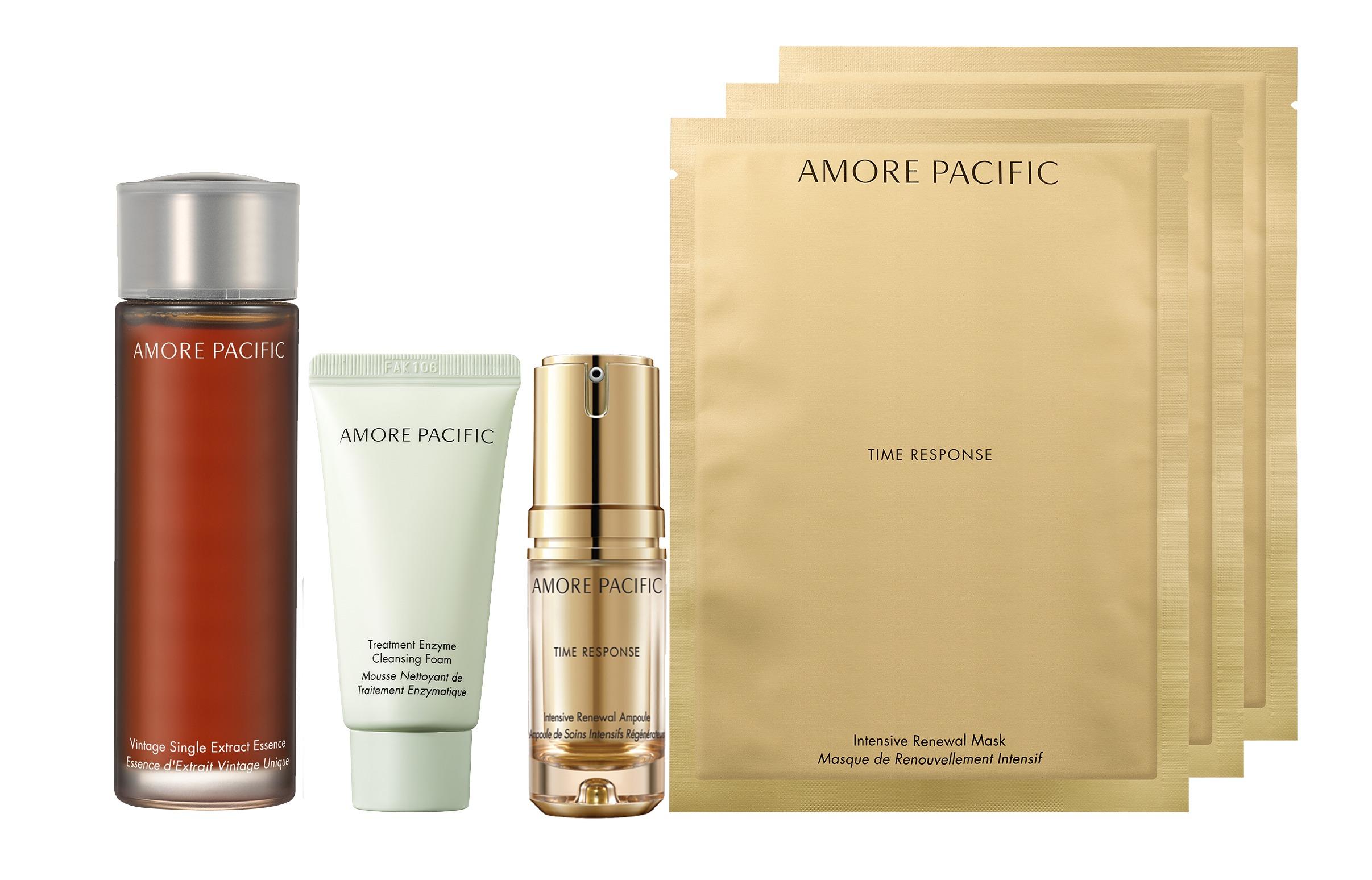 Best Seller套裝$1,680 (價值$2,420) •100%綠茶精華原液70ml •亮肌潔顏霜 30ml •煥采活膚高效安瓶 (0.6g+7ml) •煥采活膚面膜 3片