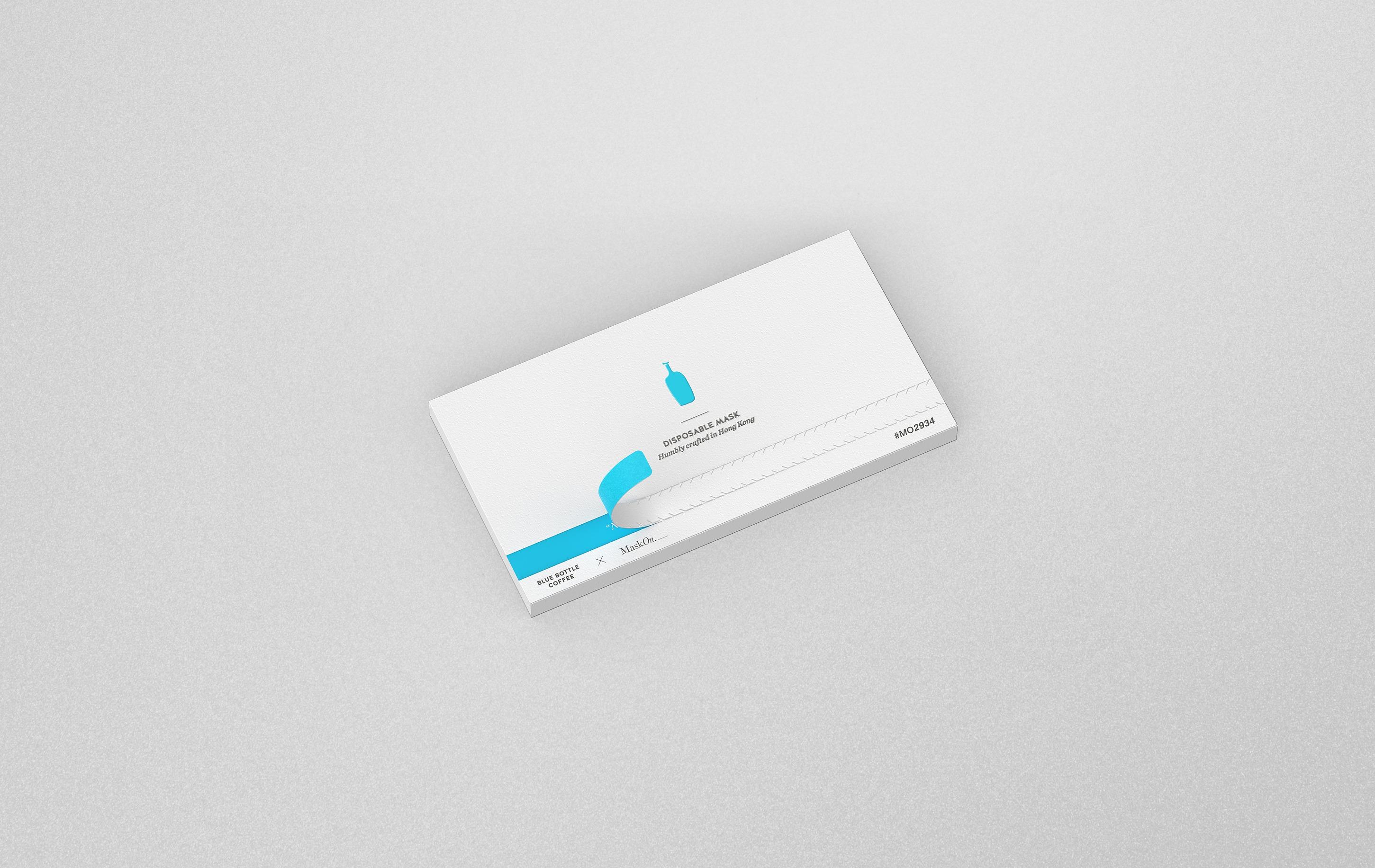 BLUE BOTTLE COFFEE X MaskOn 4 PLY DISPOSABLE MASK $53/5片