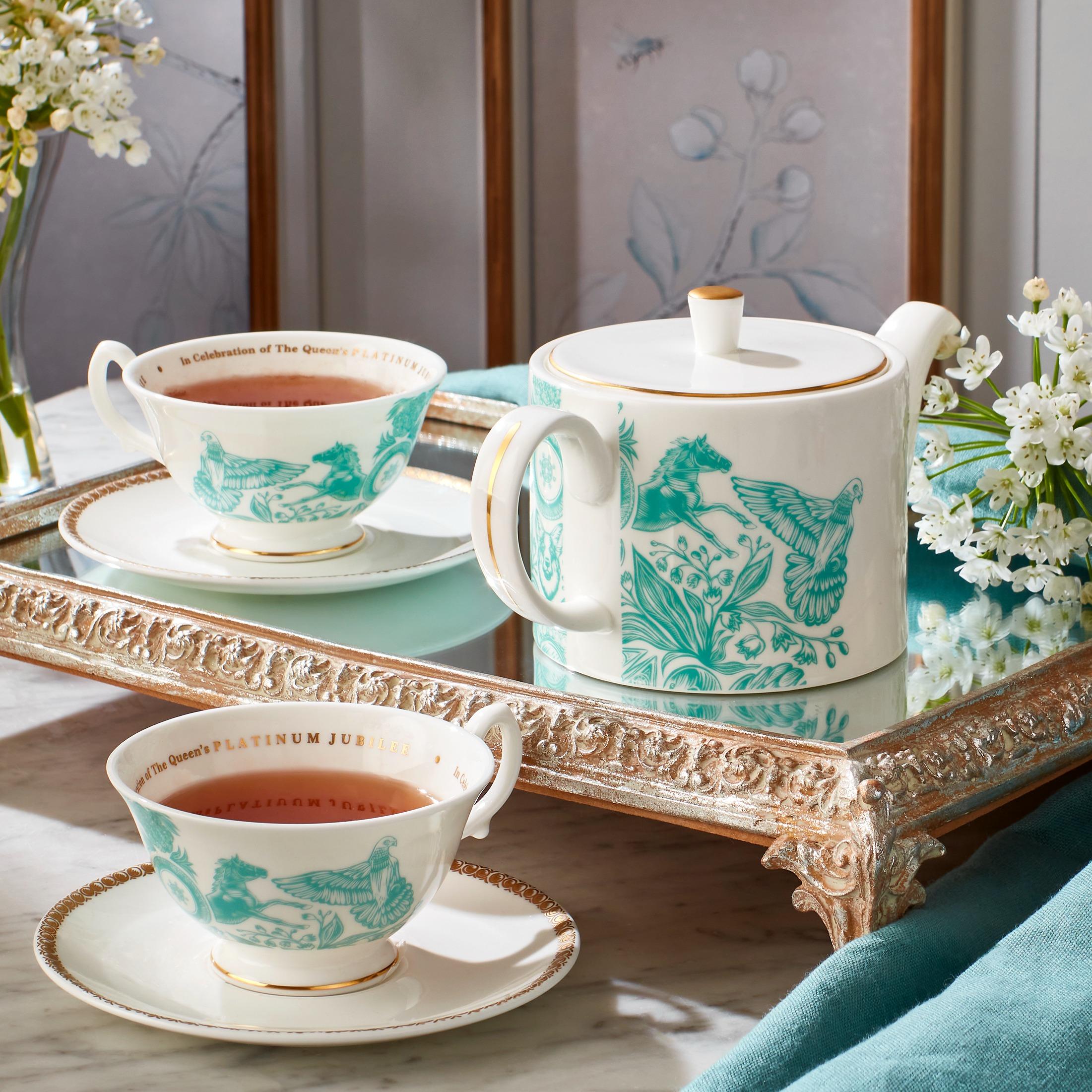 Fortnum's Platinum Jubilee Teapot $1,888 Fortnum's Platinum Jubilee Teacup & Saucer $1,128