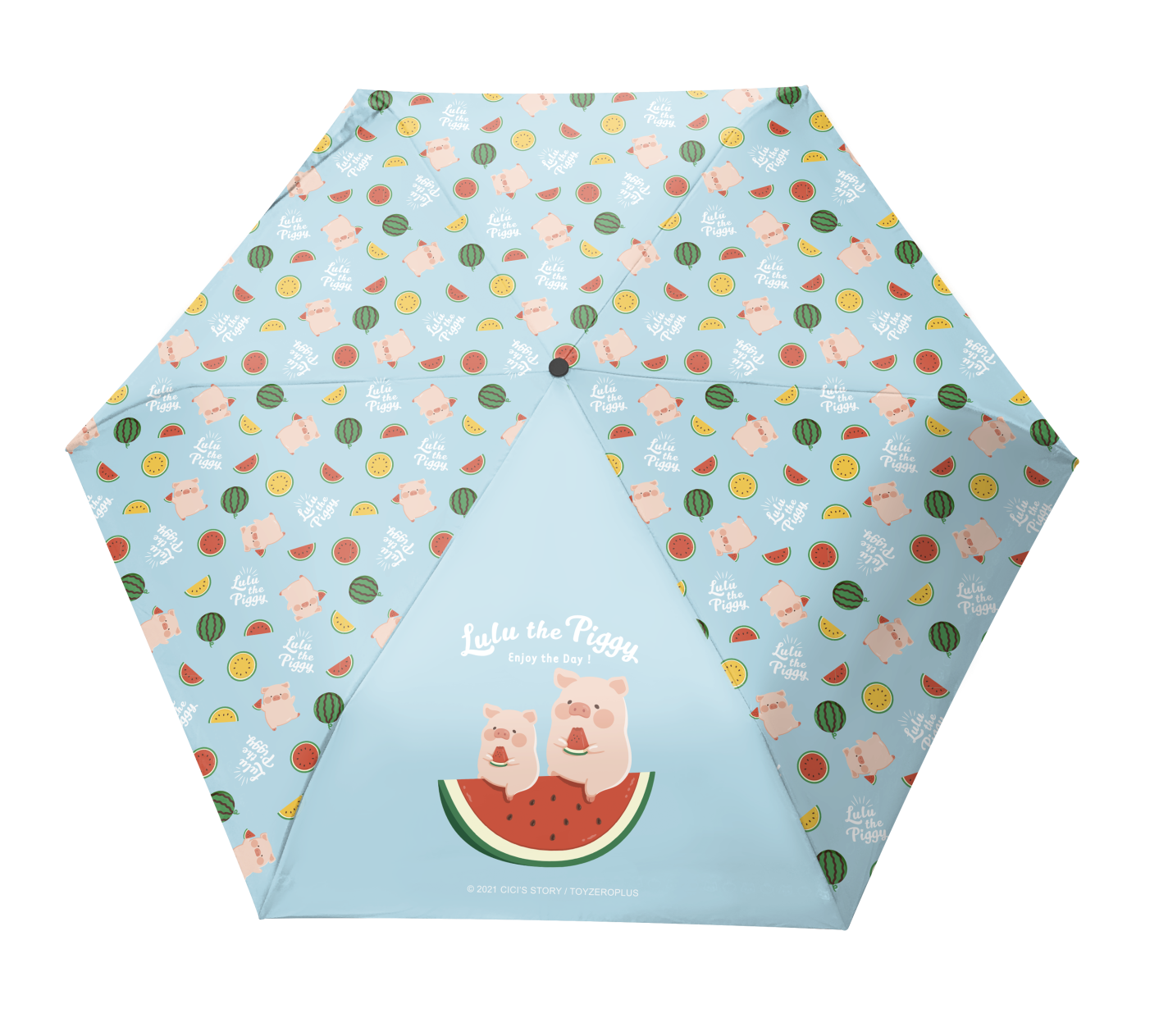 罐頭豬LuLu超輕晴雨傘 (西瓜豬)【一田獨家】 原價:$290 特價:$119 (41折) (5月4日起限售)