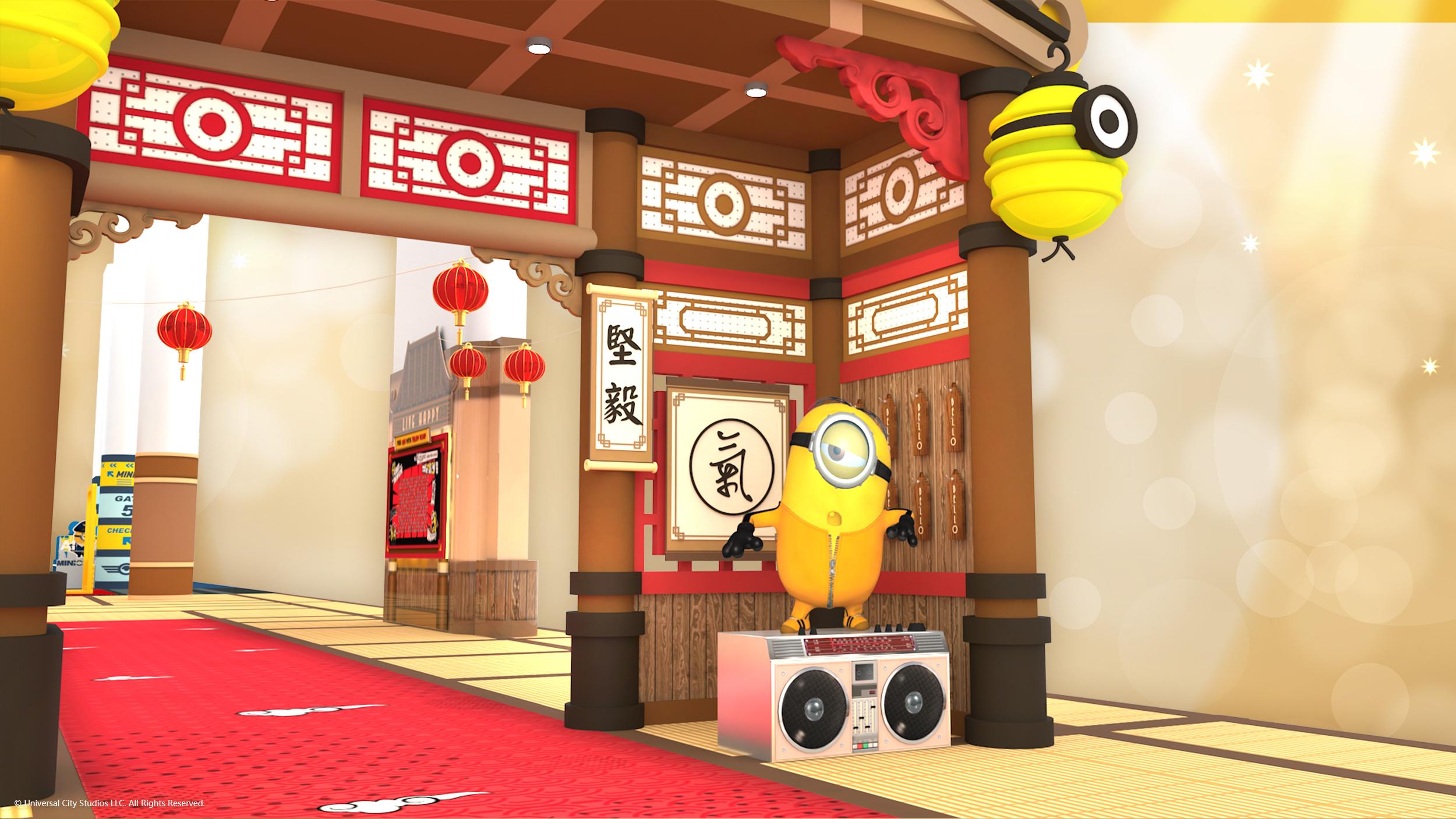 場內更有互動遊戲區,挑戰5大任務,與迷你兵團聯手對抗6大惡人。