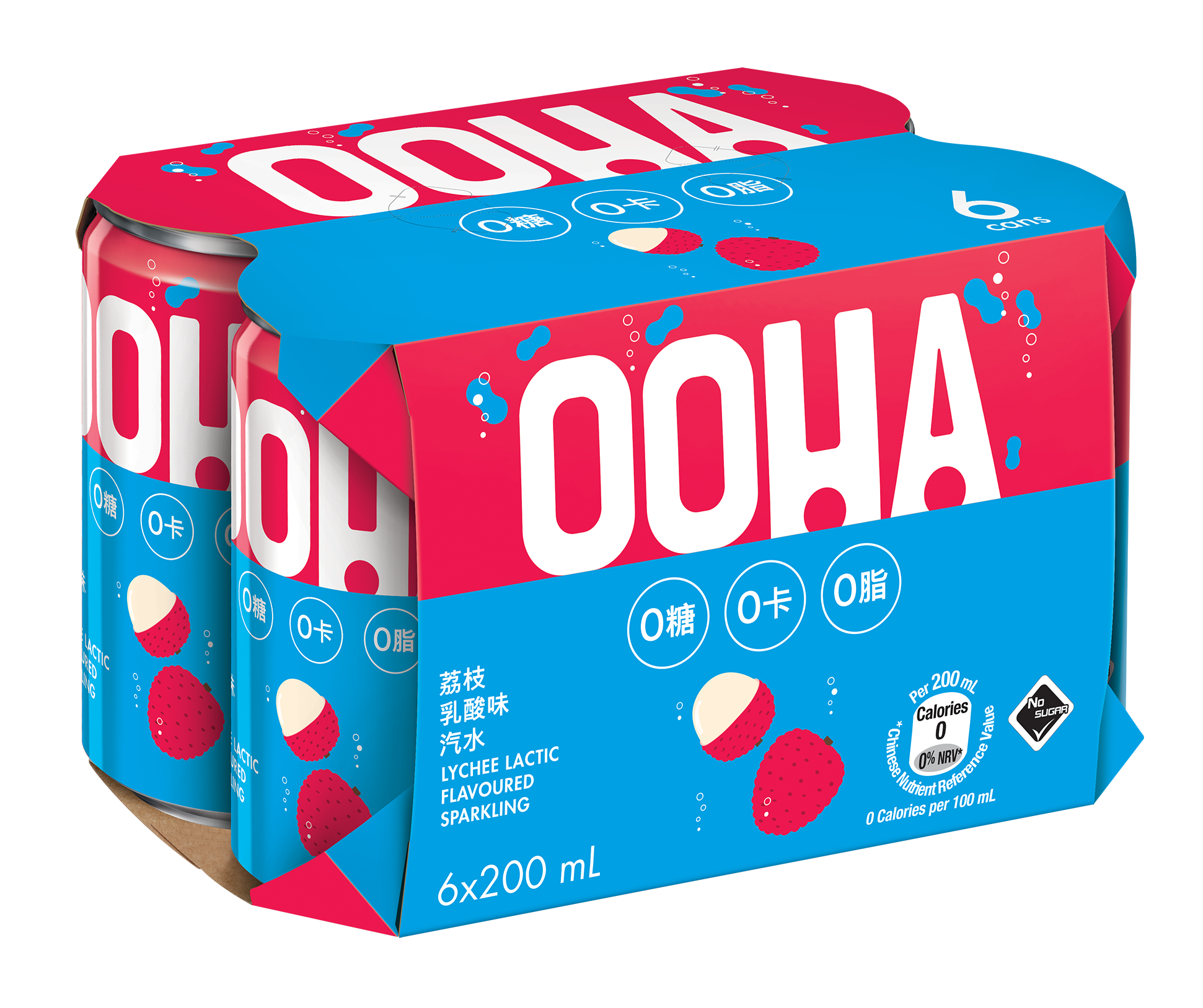 OOHA®荔枝乳酸味迷你罐