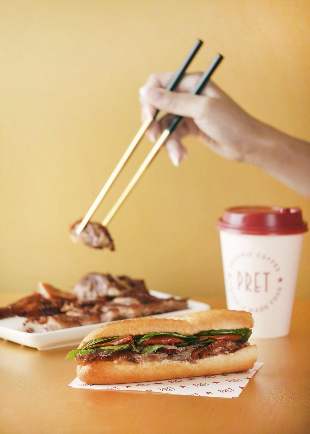 「港式燒鵝長法包」(HKD$58)