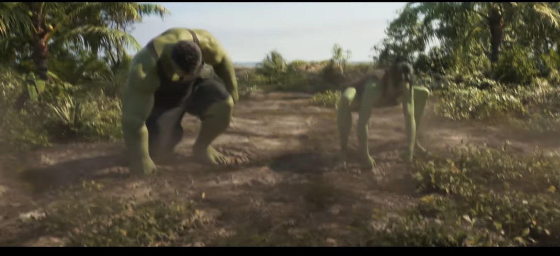 Hulk和She-Hulk同場。