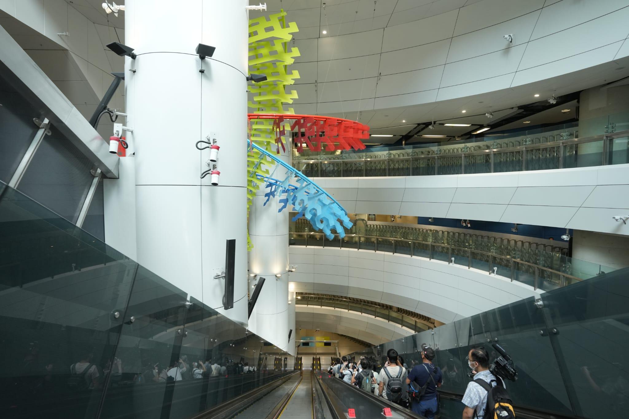 政府宣布東鐵綫過海段5月15日通車。(陳奕釗攝)