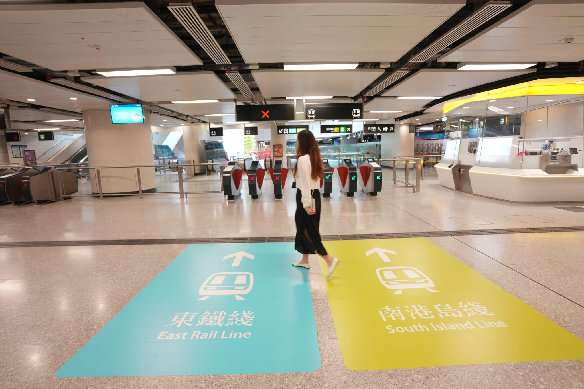 政府宣布東鐵綫過海段5月15日通車政府宣布東鐵綫過海段5月15日通車。(陳奕釗攝)