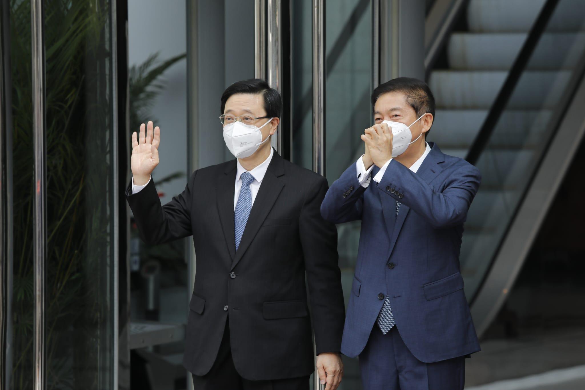 李家超下午拜訪中聯辦等中央駐港機構