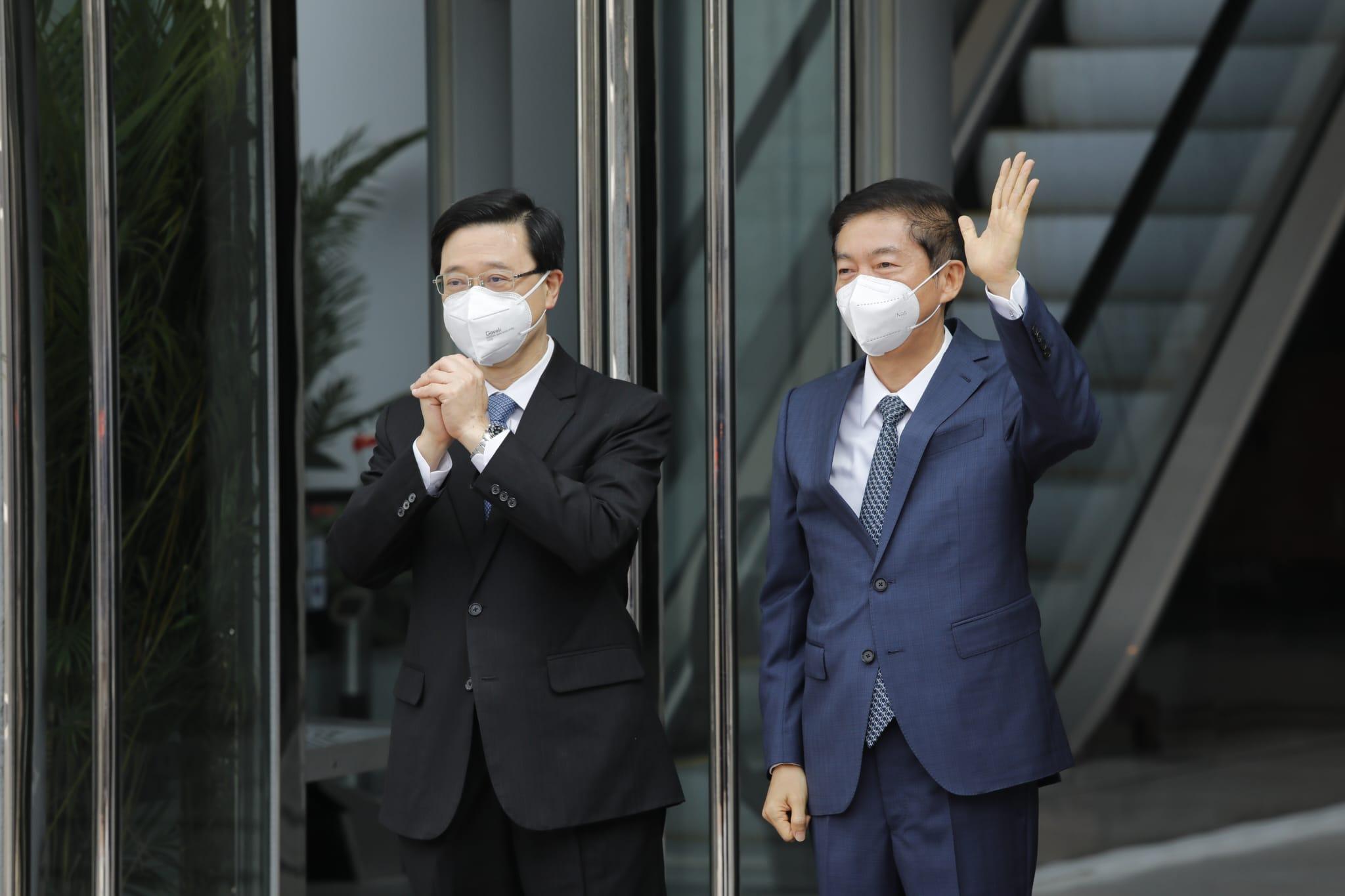 李家超下午拜訪中聯辦等中央駐港機構