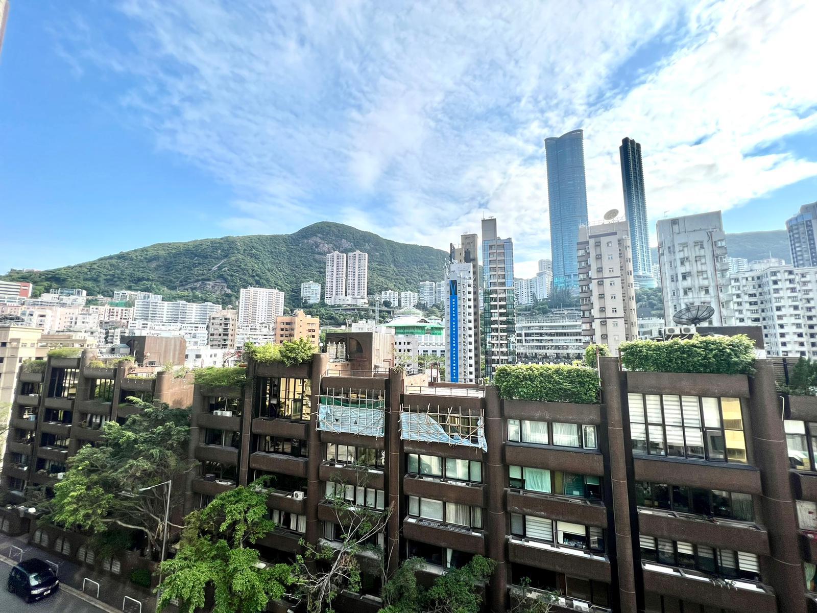 單位景觀以鄰近一帶豪宅群及山景為主,視野開揚。