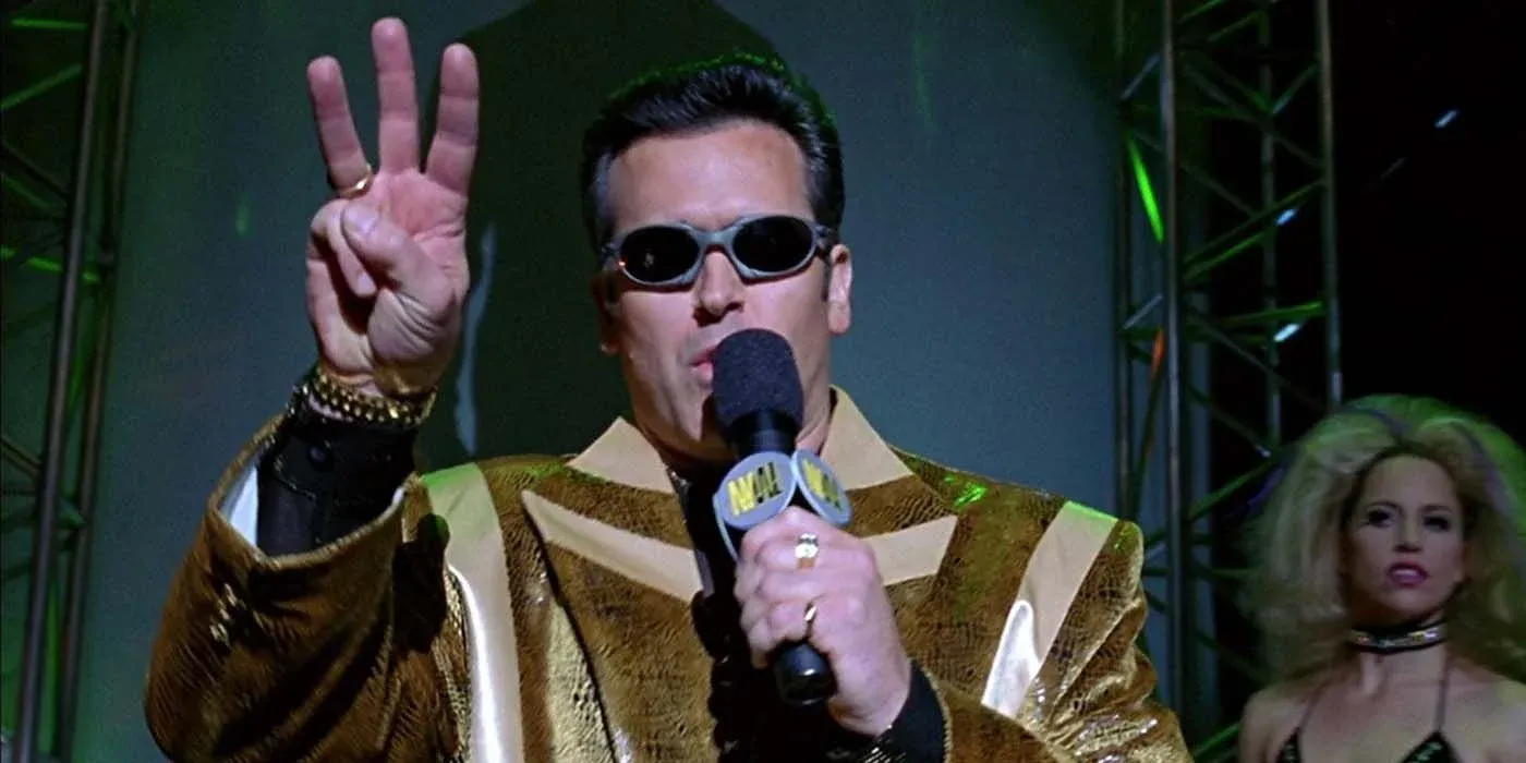 首集《蜘蛛俠》中摔角比賽的司儀。