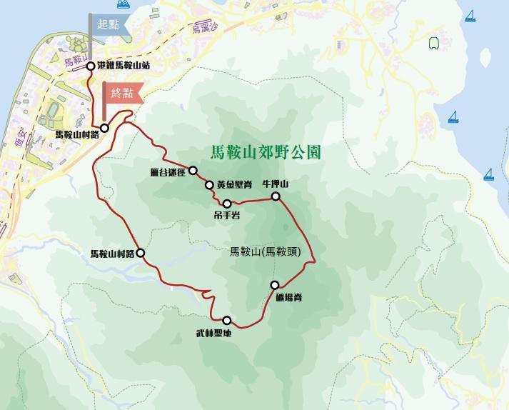 吊手岩行山路線
