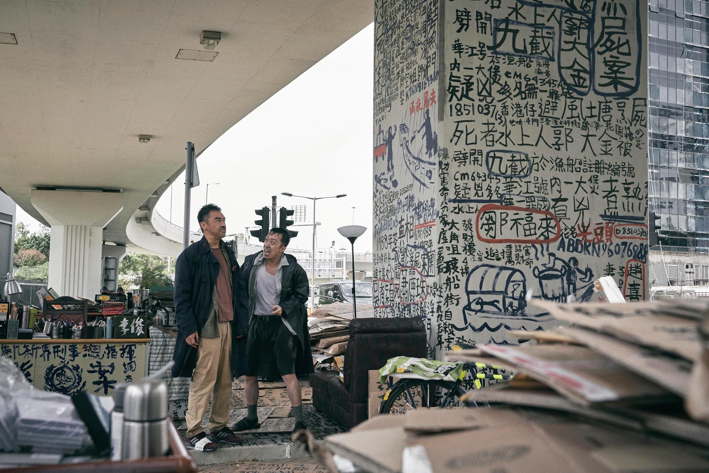 劉青雲在《神探大戰》演李俊,看似精神錯亂,實是很能幹的破案神探。