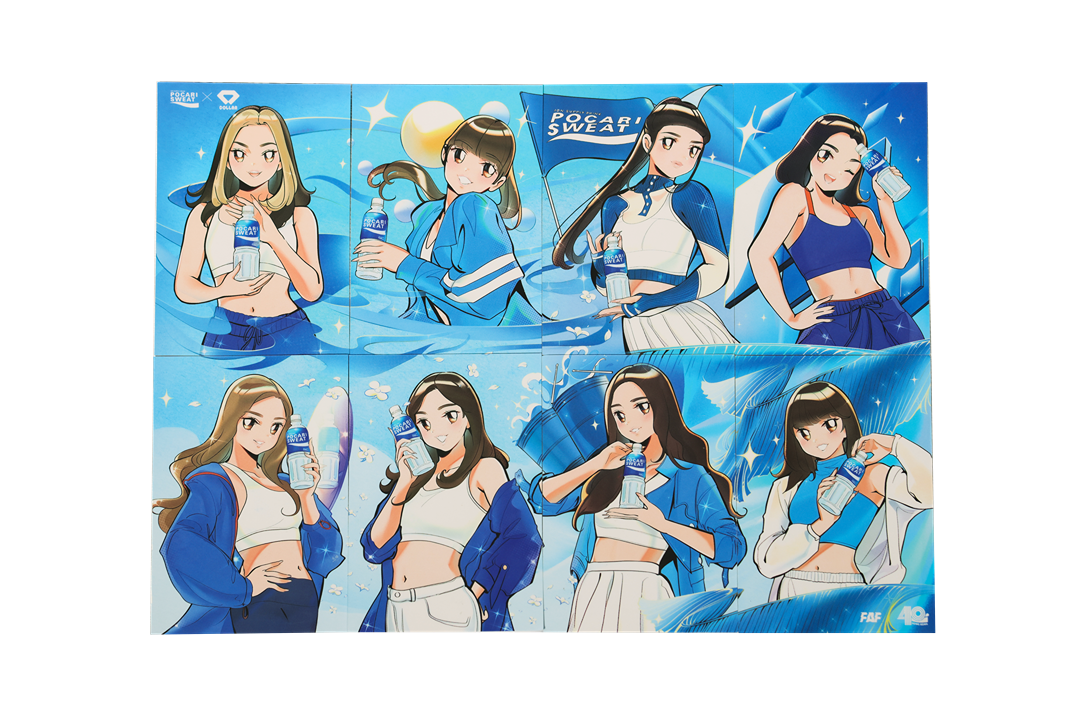 8張獨立作品更可以合拼成為完整畫作。