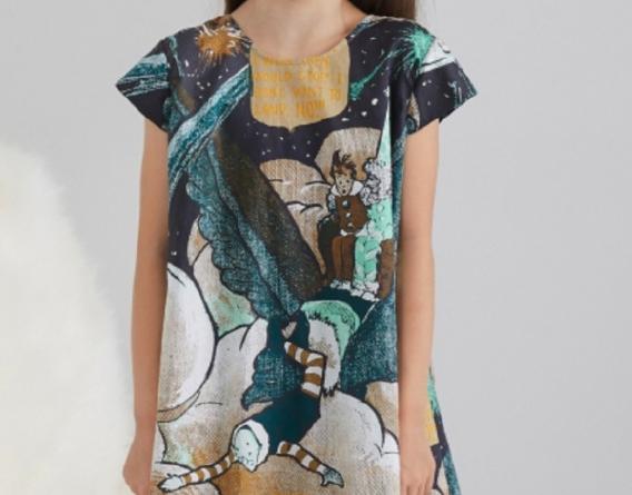 被指畫風詭異的江南布衣童裝圖案。(互聯網)