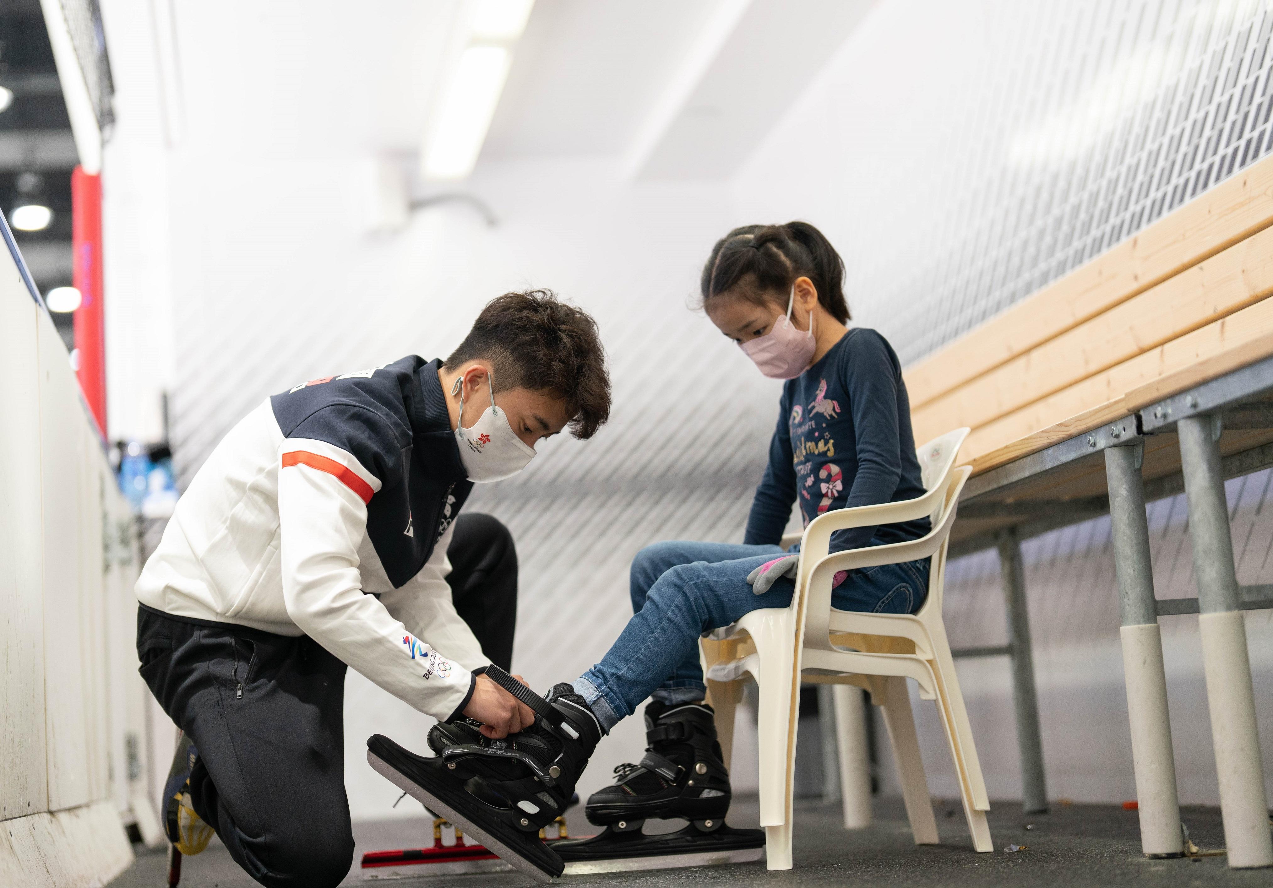 星級冬奧香港代表朱定文及其奧運級教練團隊主理短道速滑體驗課程