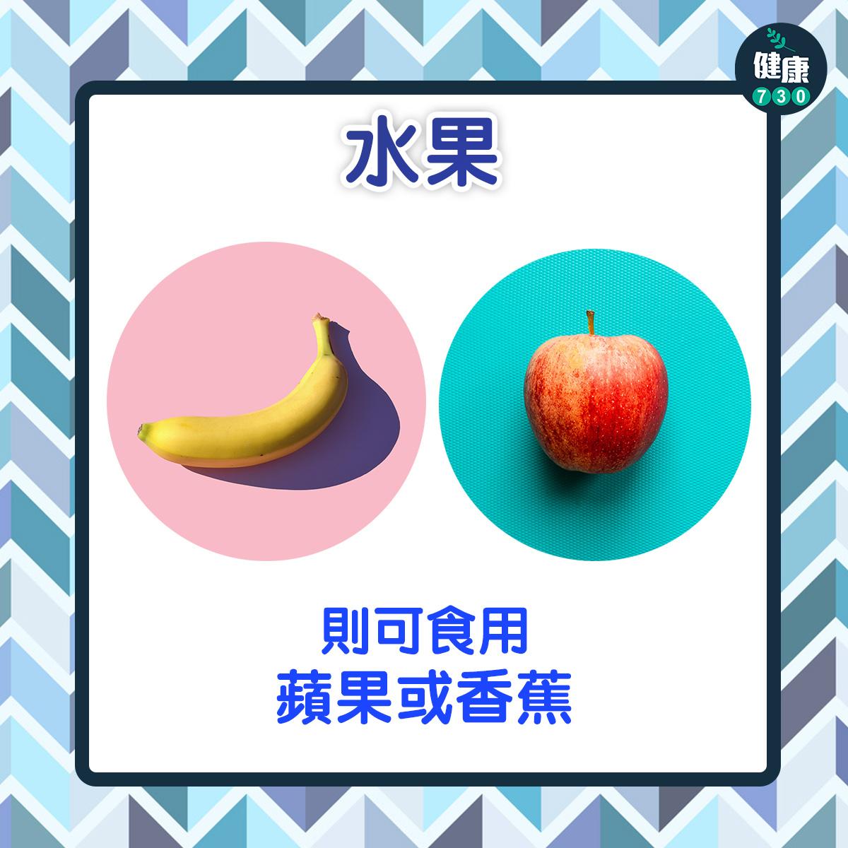 腸胃炎舒緩|蘋果或香蕉(am730製圖)