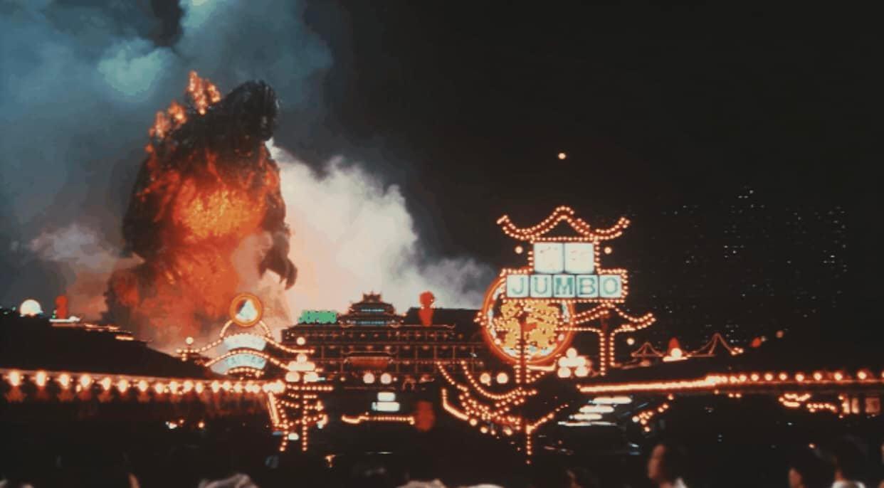 在歐錦棠心目中,哥斯拉大鬧香港,蹂躪珍寶海鮮舫一帶的畫面,尤為深刻。