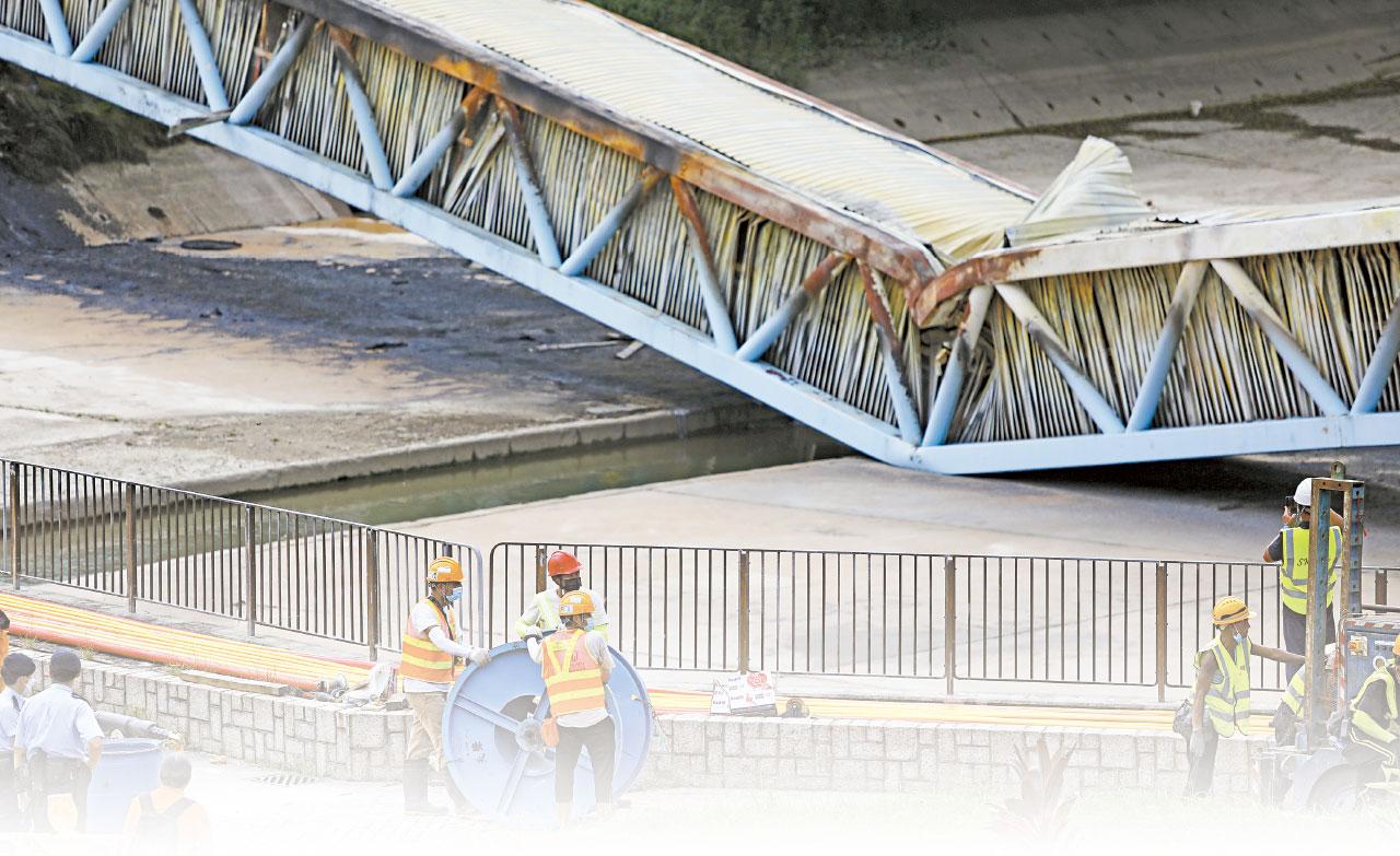 未用緊急警示 朗屏電纜橋大火起因待查 停課訊息混亂捱轟