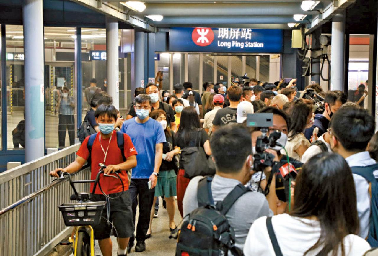 元朗天水圍屯門大停電 猛火燒斷輸電橋