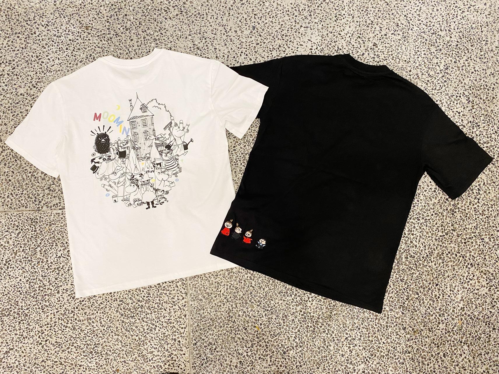 純白- 姆明T-Shirt $280 型格黑 - 小美T-Shirt $280