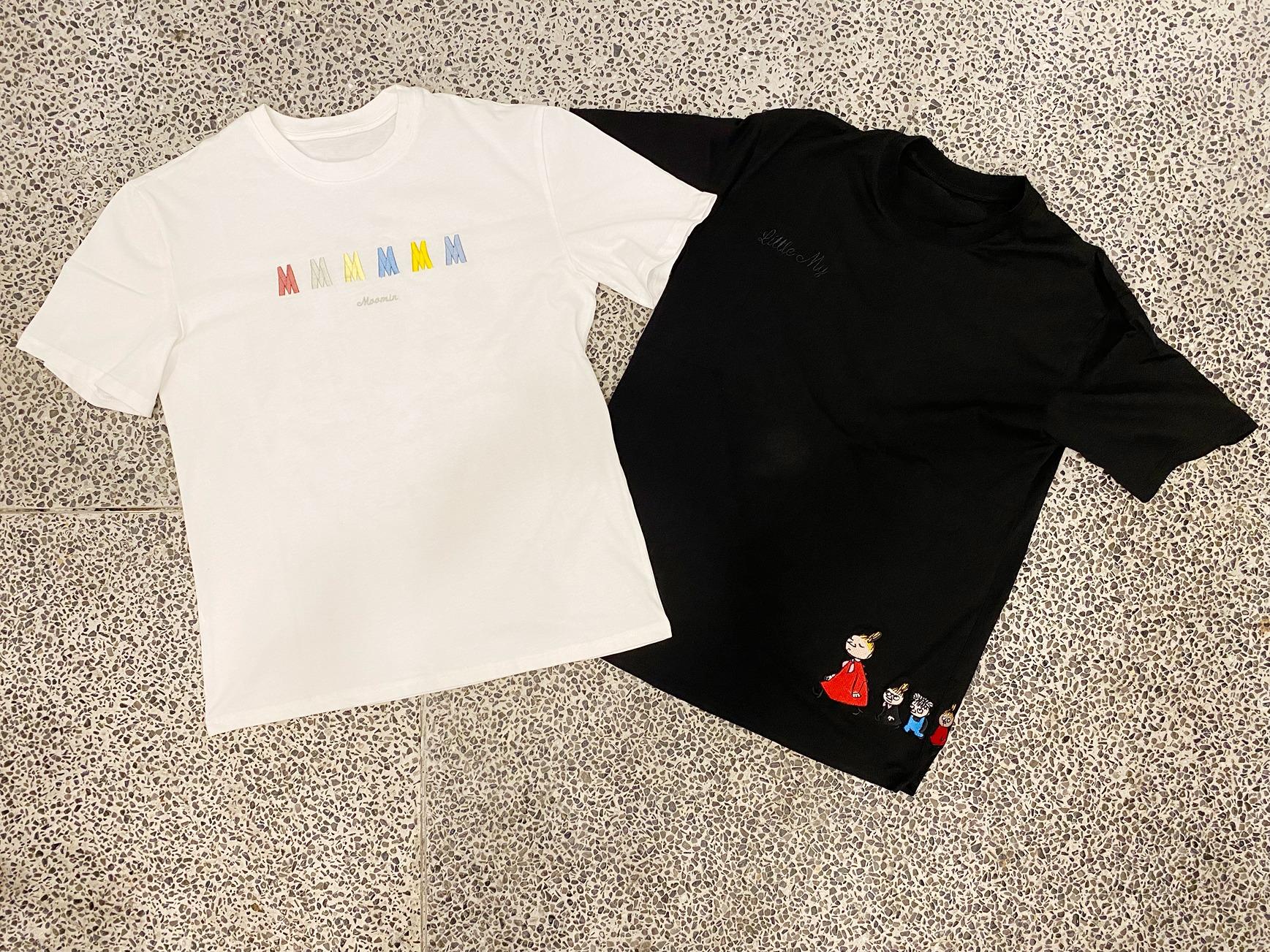 純白- 姆明T-Shirt $280 型格黑 - 小美T-Shirt $280