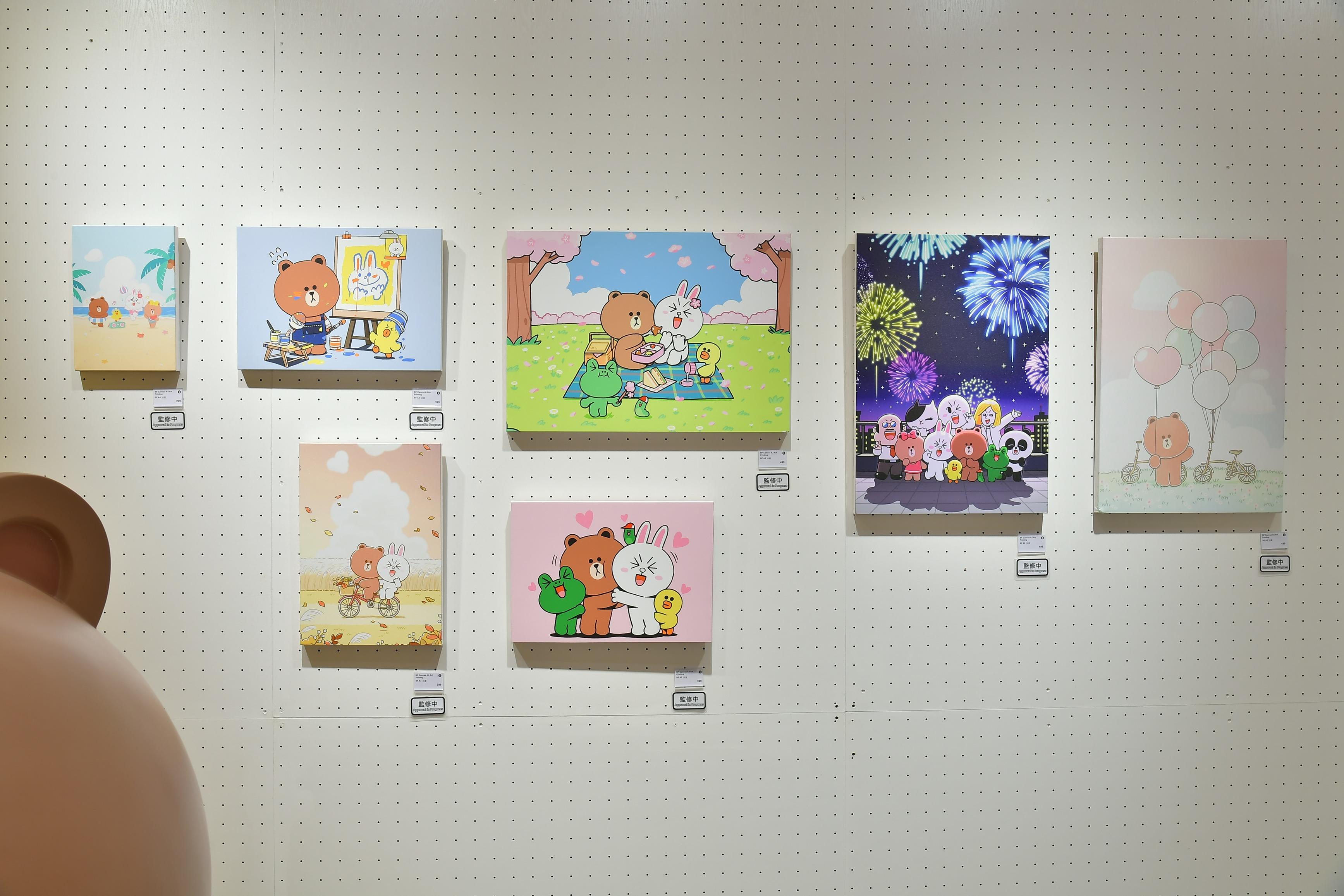 LINE FRIENDS 藝術掛畫 A2 Size($499)/ A3 Size($399)/ A4 Size($299)