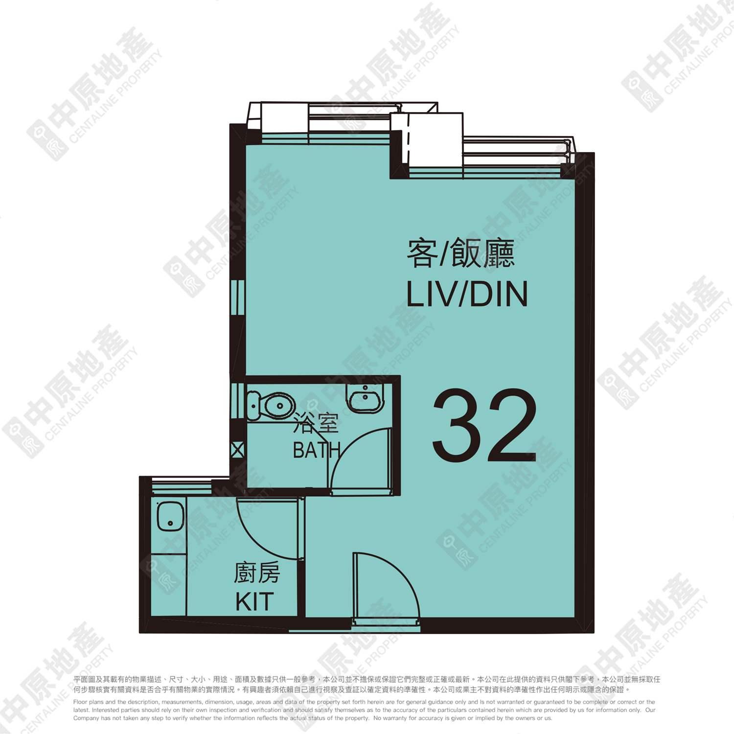 單位原則間隔平面圖。