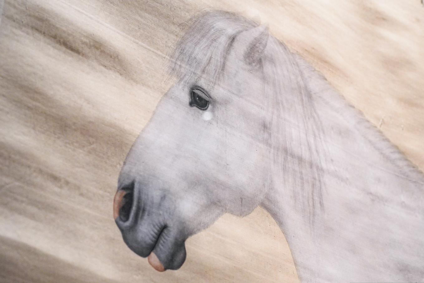 郎世寧《獅子玉》