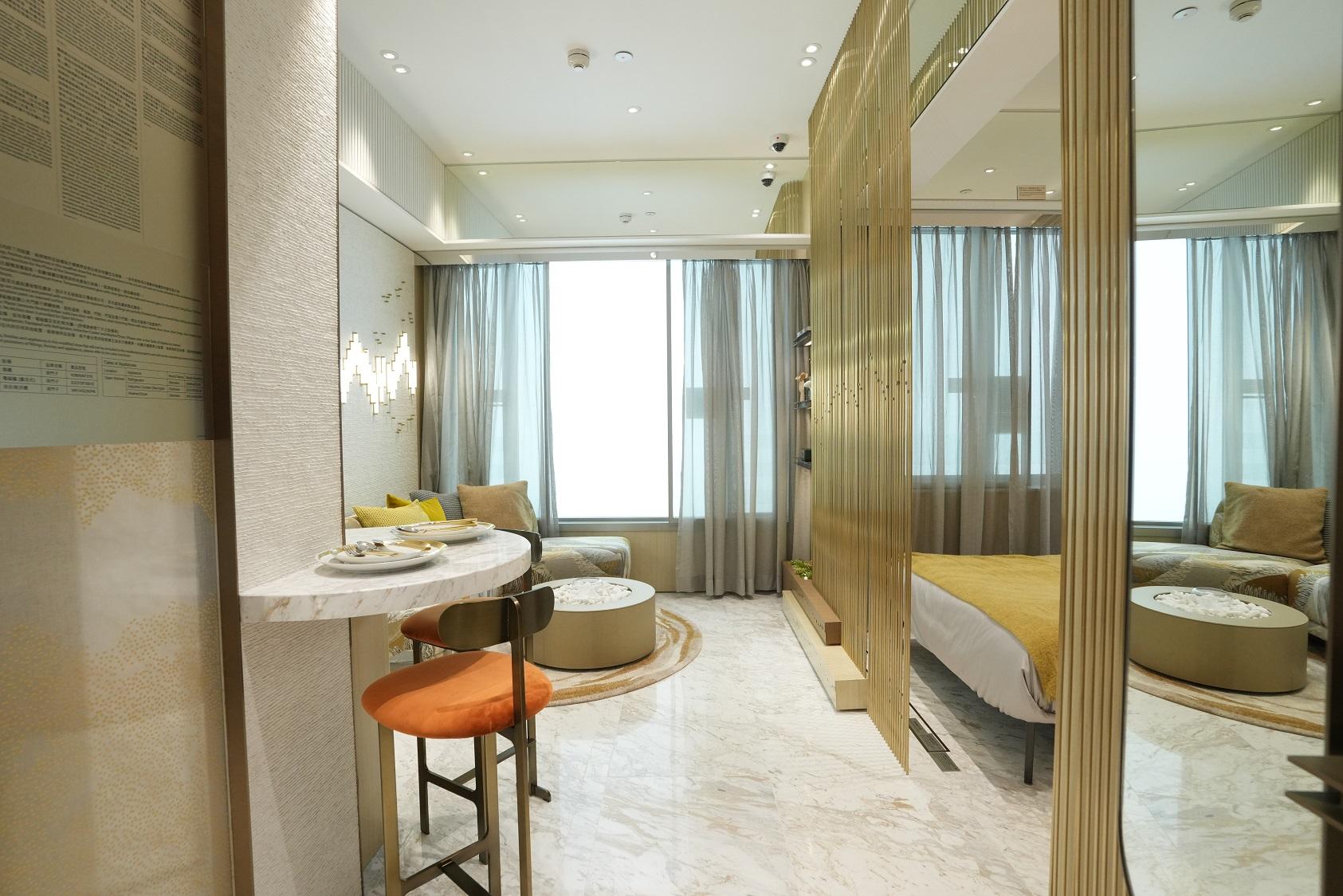 屯門新盤|多圖!飛揚282方呎一房示位 設小型吧枱慳位又夠CHILL