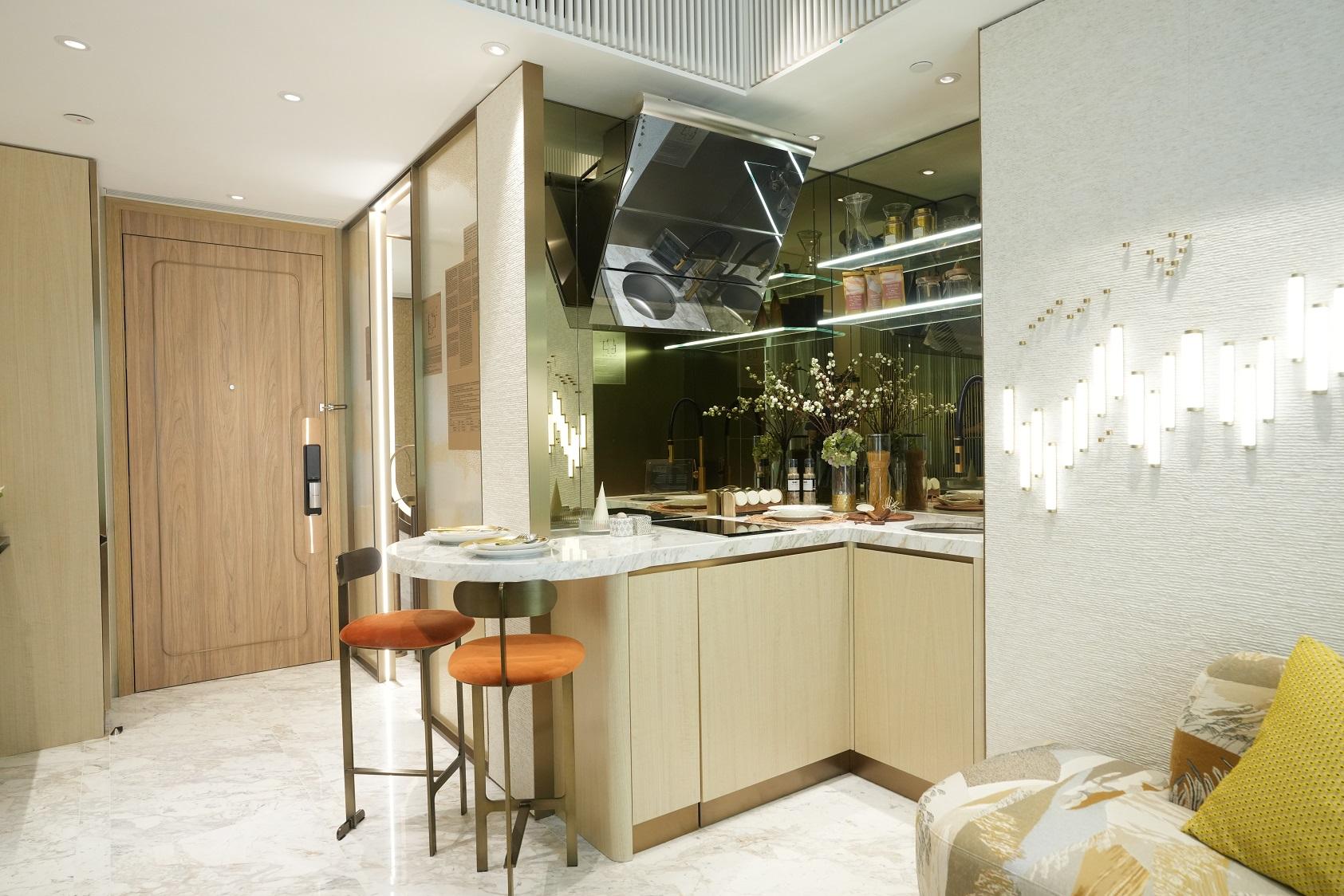 屯門新盤|多圖!飛揚282方呎一房示位 設小型吧枱慳位又夠CHILL