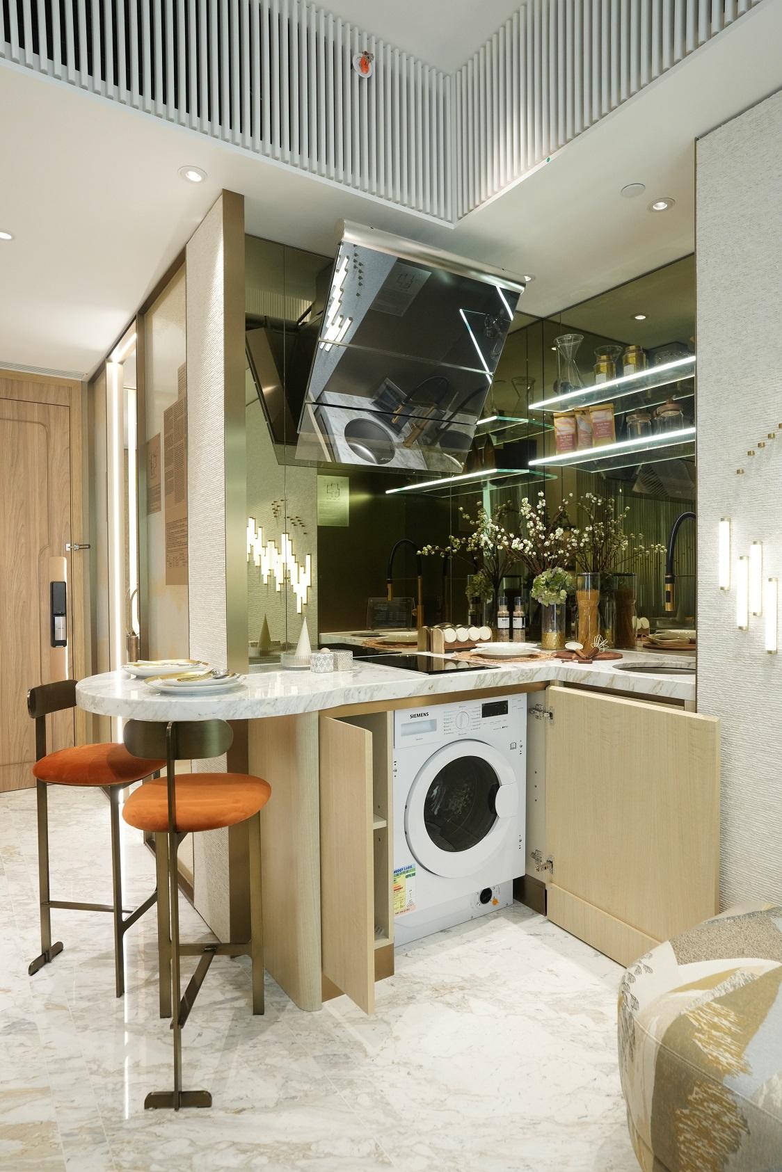 屯門新盤|多圖!飛揚282方呎一房示位 設小型吧枱慳位又夠CHILL