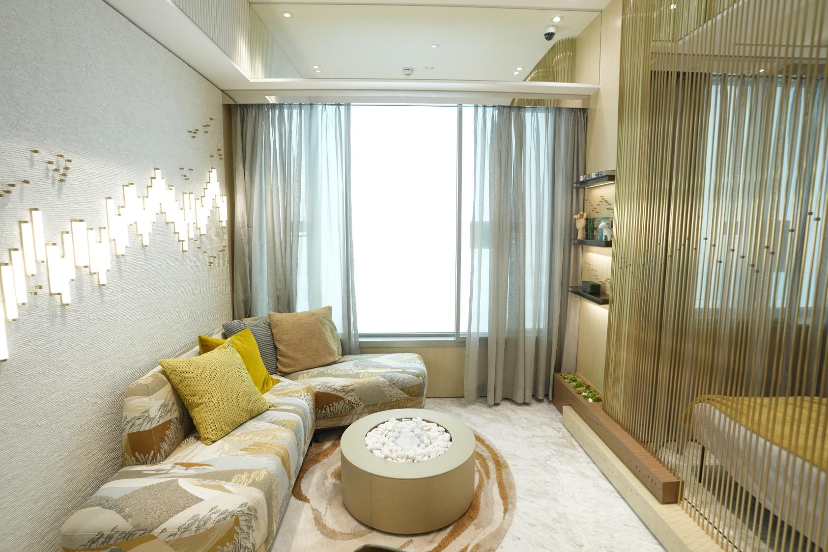 屯門新盤|多圖!飛揚282方呎一房示位 設小型吧枱慳位又夠CHILL