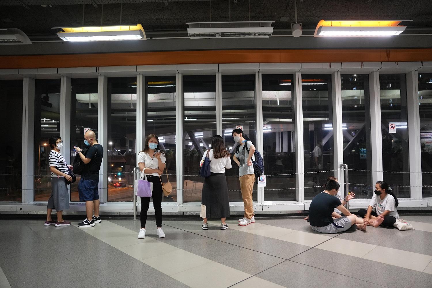 因供電系統故障天水圍區暫停電力供應