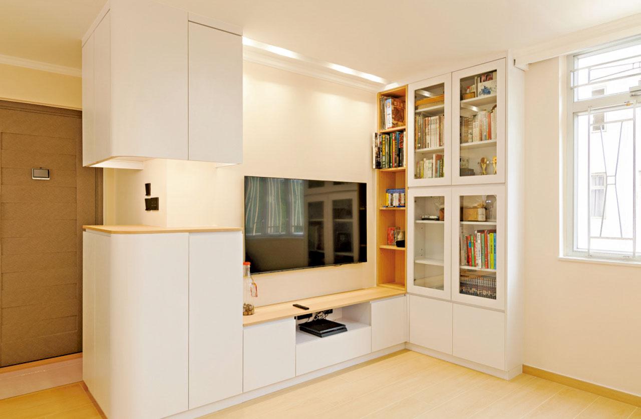 荔灣花園無印風家居 一家四口400呎安樂窩 靠地台床碌架床慳位