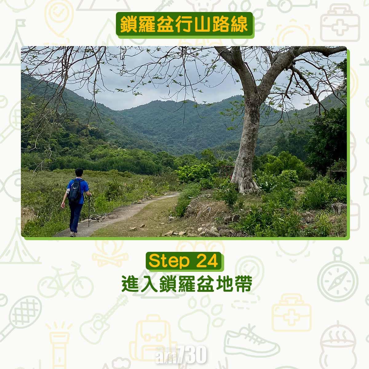 鎖羅盆行山路線