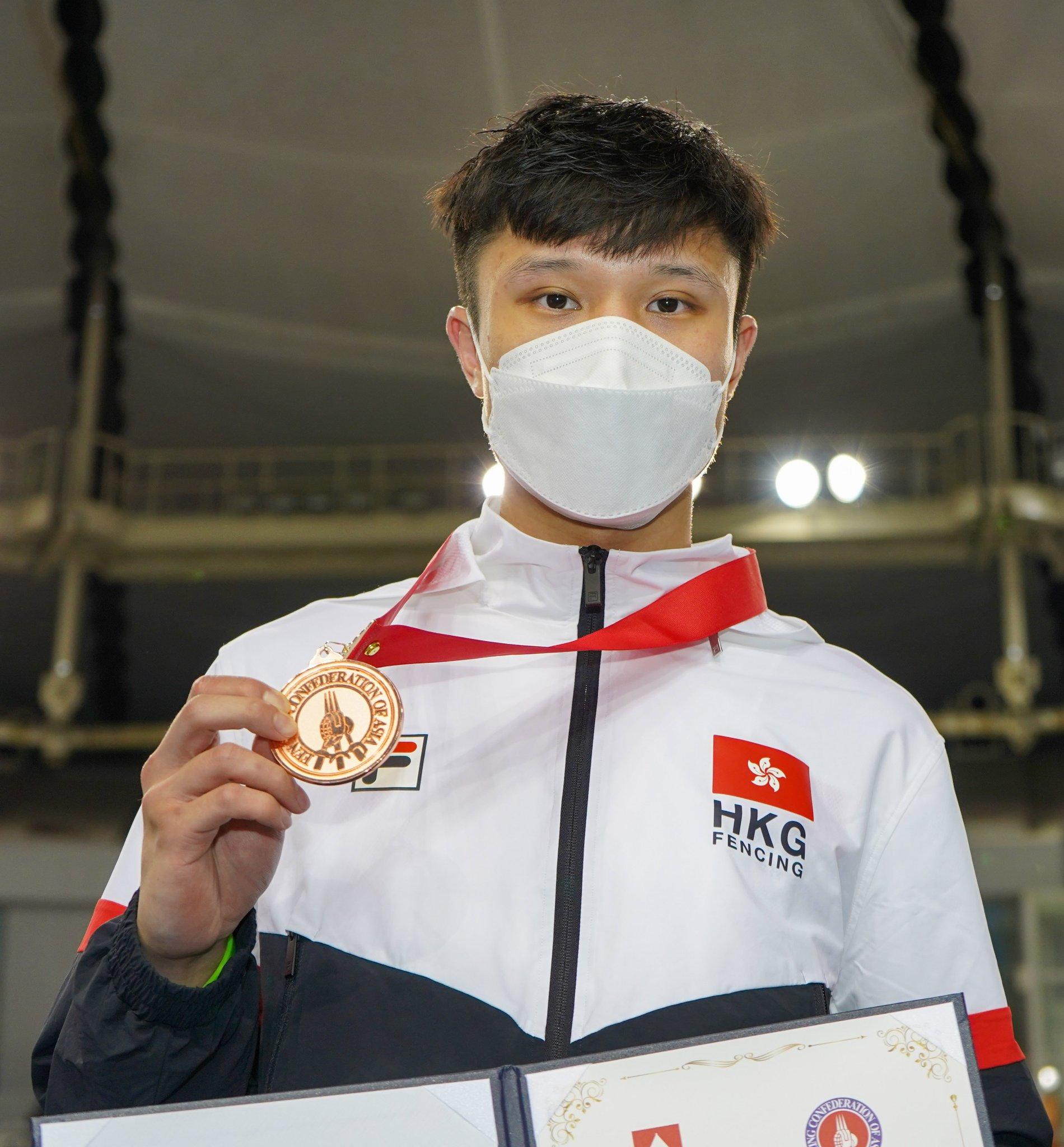 蔡俊彥獲得銅牌。(FIE圖片)