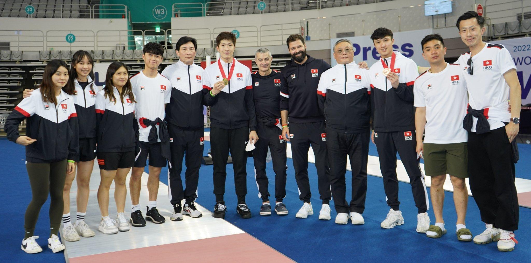 港隊代表合照。(FIE圖片)