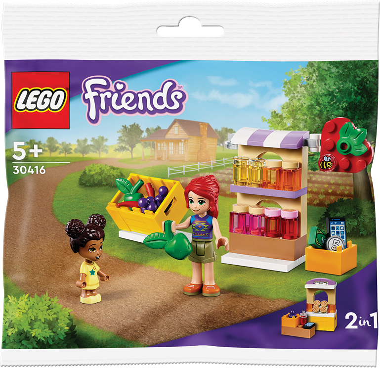 Friends系列禮遇-30416 市集攤檔:購買任何LEGO Friends系列、DOTs系列或Disney Princess系列產品滿$300即可獲贈