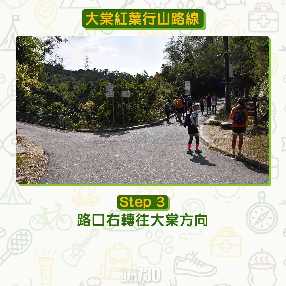 大棠紅葉行山路線