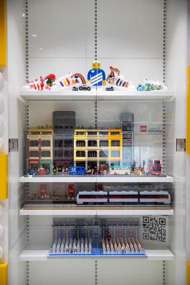 現場展示充滿香港特色的LEGO作品。